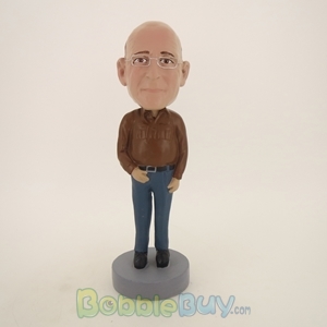 Picture of Old Man In Brown Bobblehead