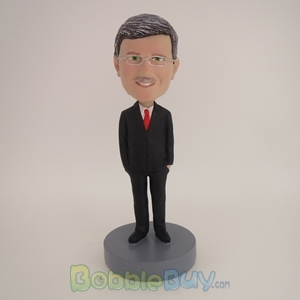 Picture of Old Man In Formal Business Suit Bobblehead