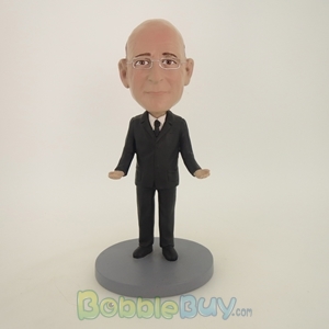 Picture of Old Man In Pure Black Bobblehead