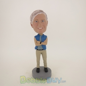Picture of Old Man In Short TShirt Bobblehead
