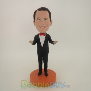 Picture of Welcoming Man In Black Suit Bobblehead