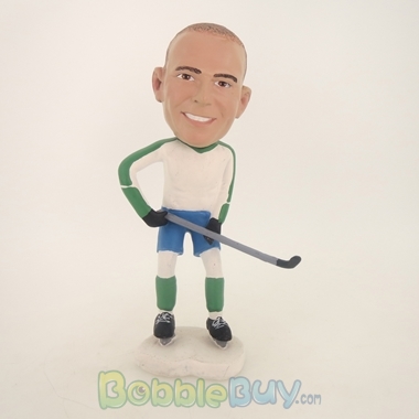 Picture of Hockey Playing Man With Stick Bobblehead