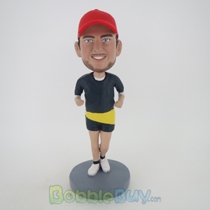 Picture of Male Runner With Red Hat Bobblehead