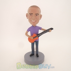 Picture of Male Acoustic Guitar Player Bobblehead 