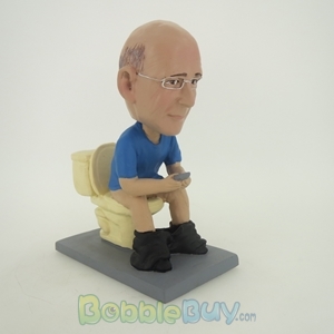 Picture of Male Sitting On Toilet Bobblehead