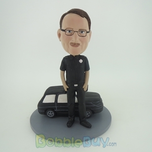 Picture of Man & Black Car Bobblehead