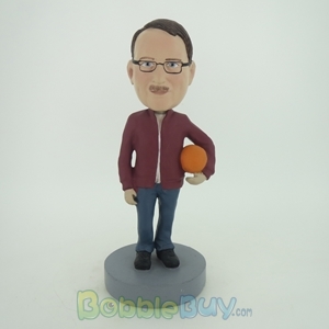 Picture of Man Holding Ball Bobblehead