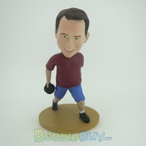 Picture of Man Playing Bowling Bobblehead