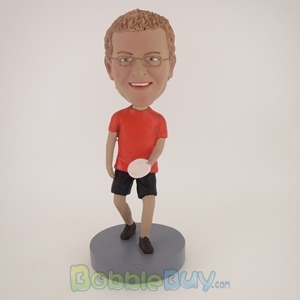 Picture of Man With Frisbee Bobblehead