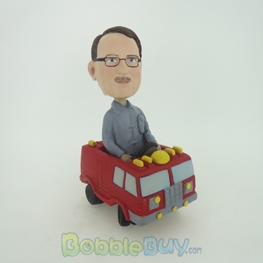 Picture of Man In Fire Truck Bobblehead