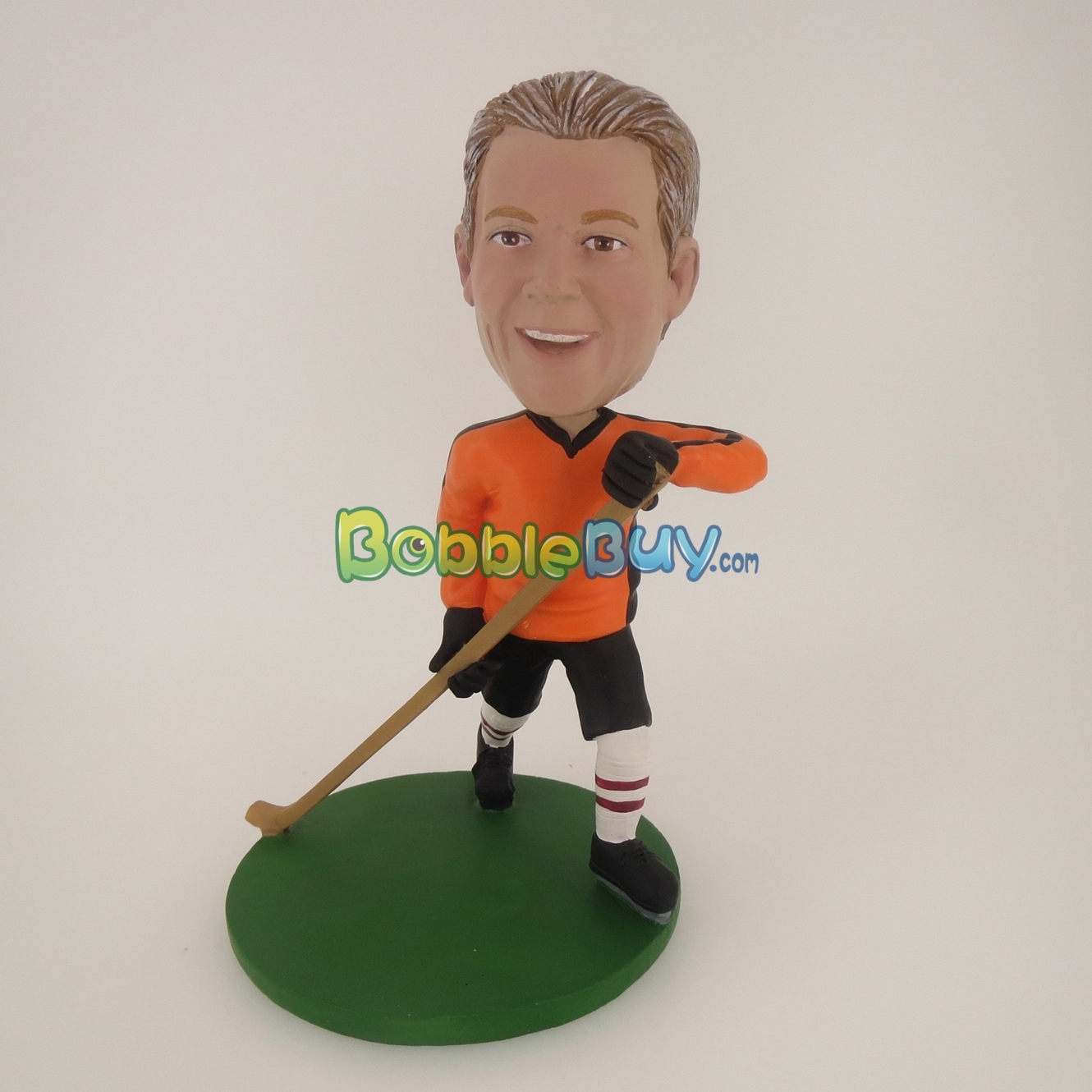 Man With Hockey Stick Bobblehead BobbleBuy Custom Bobbleheads from 50