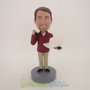 Picture of Man With Laptop Bobblehead