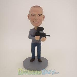 Picture of Man With Machine Gun Bobblehead