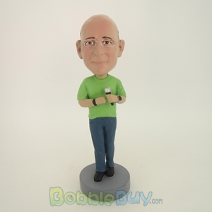 Picture of Man With Microphone Bobblehead