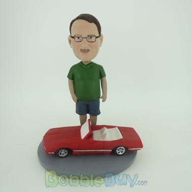 Picture of Man With Sports Car Bobblehead