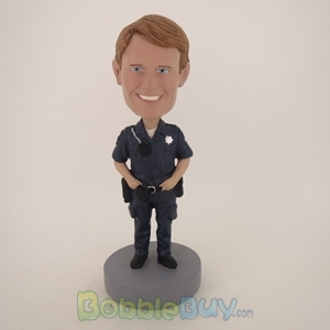 Picture of Police Officer With Walkie Talkie Bobblehead