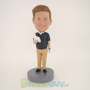 Picture of Standing Reading Man Bobblehead