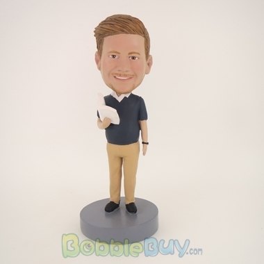 Picture of Standing Reading Man Bobblehead