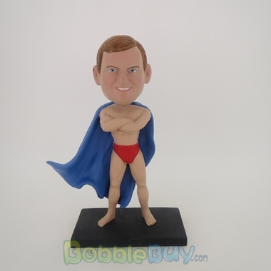 Picture of Superhero With Cape Male Bobblehead