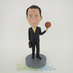 Picture of Office Man Spinning Basketball Bobblehead