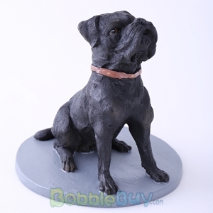 Picture of Black Pet Dog Sharpei Bobblehead