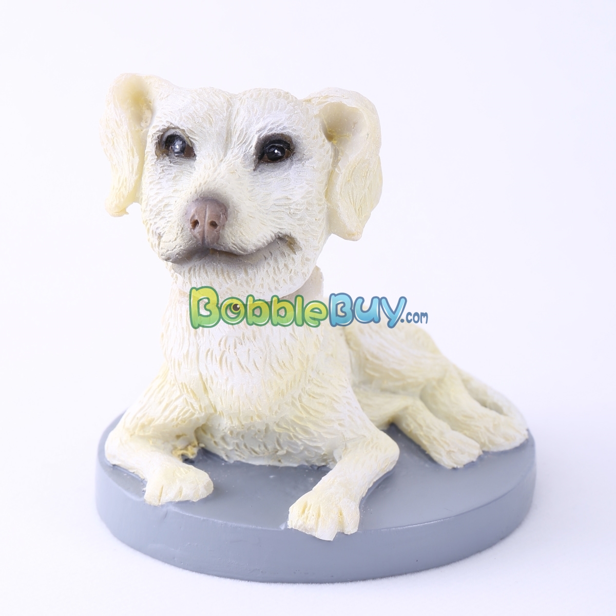White Pet Dog Bobblehead BobbleBuy Custom Bobbleheads from 50